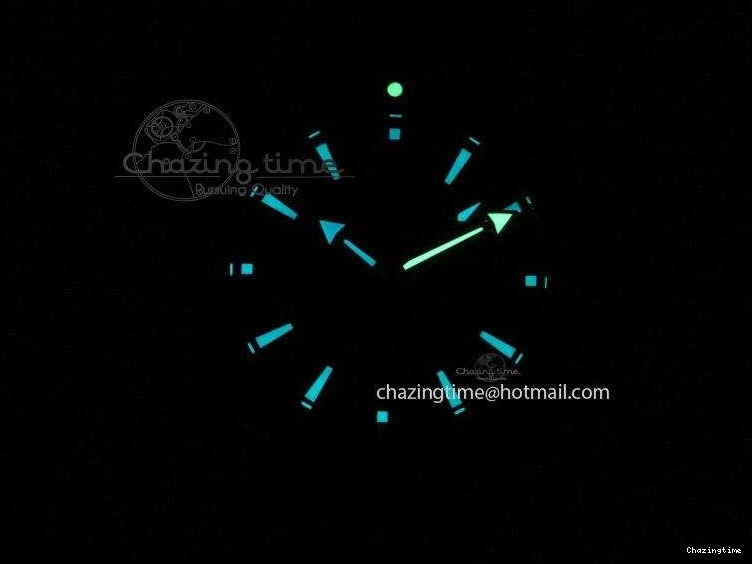 0108 Bright Planet Ocean Professional Rose Gold Liquid Metal V6F 45mm on Black Rubber Strap A 8287